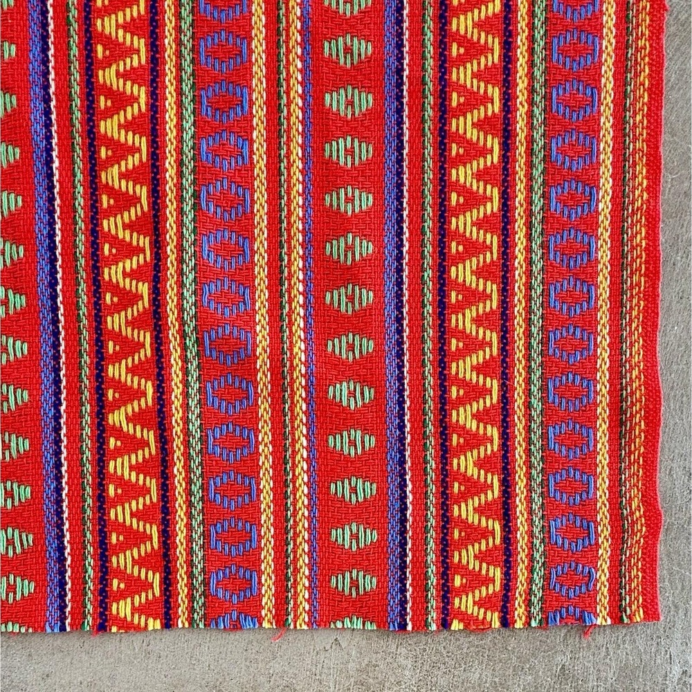 VTG Fabric 1970s 70s Fuchsia Pink‎ Stripe Woven Polyester Knit 55"x240" 6.5+yds